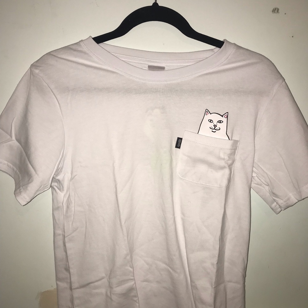white rip and dip shirt